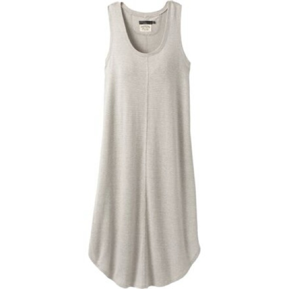 Prana women's Corrine dress new oatmeal stripe hemp dress new - Picture 1 of 9